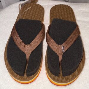 Brown and Black Women's Sandals
